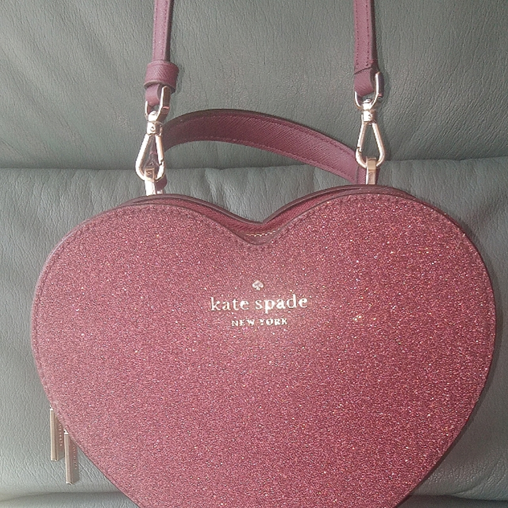 Kate Spade Pink Crossbody Heart Bag